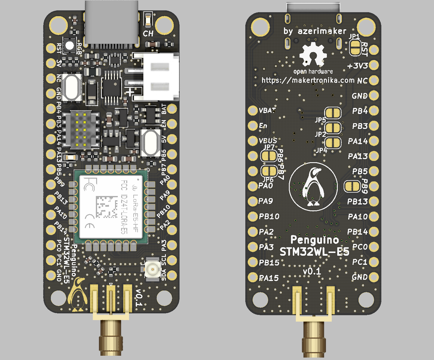 Penguino-STM32WL-LoRa-E5-back