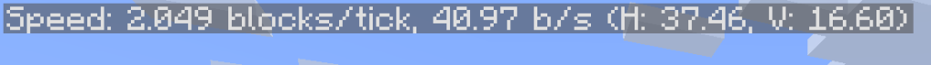 Both Speedometer and Player Speed Enabled