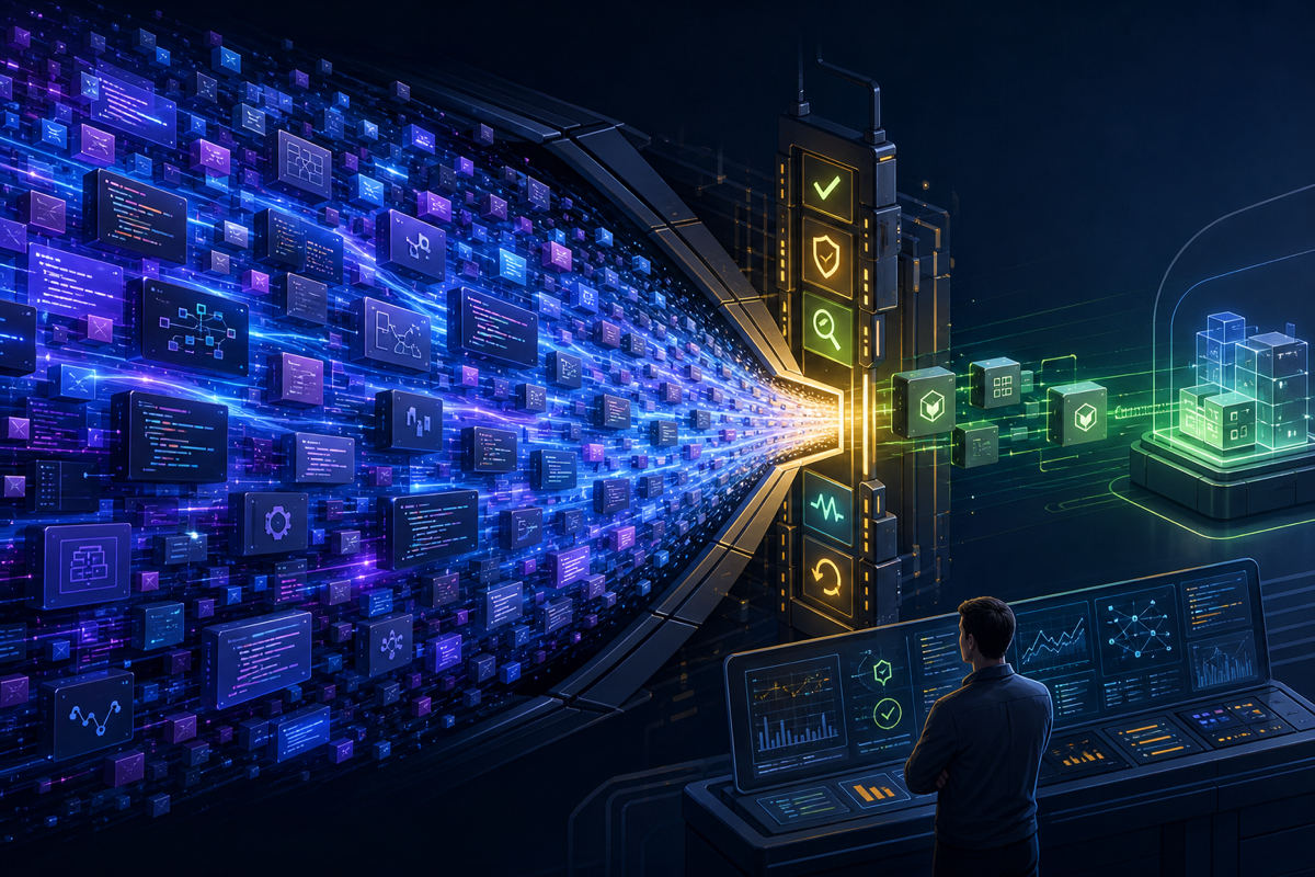 AI 代码生成与软件验证之间的生产瓶颈 https://raw.githubusercontent.com/RifeWang/images/refs/heads/master/ai/ai-verification-bottleneck.png