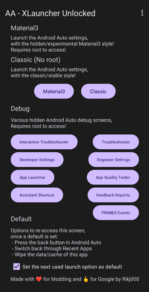 Android Auto - XLauncher Unlocked