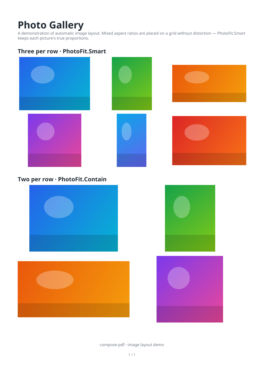 Photo gallery example