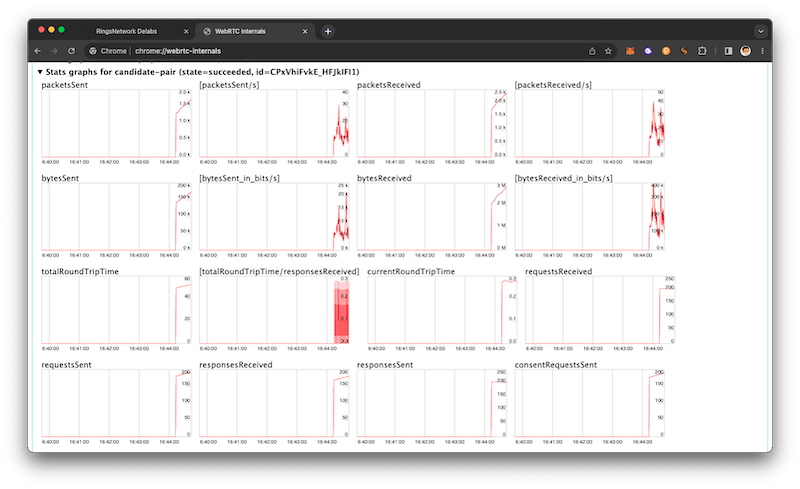 Screenshot of chrome:://webrtc-internals