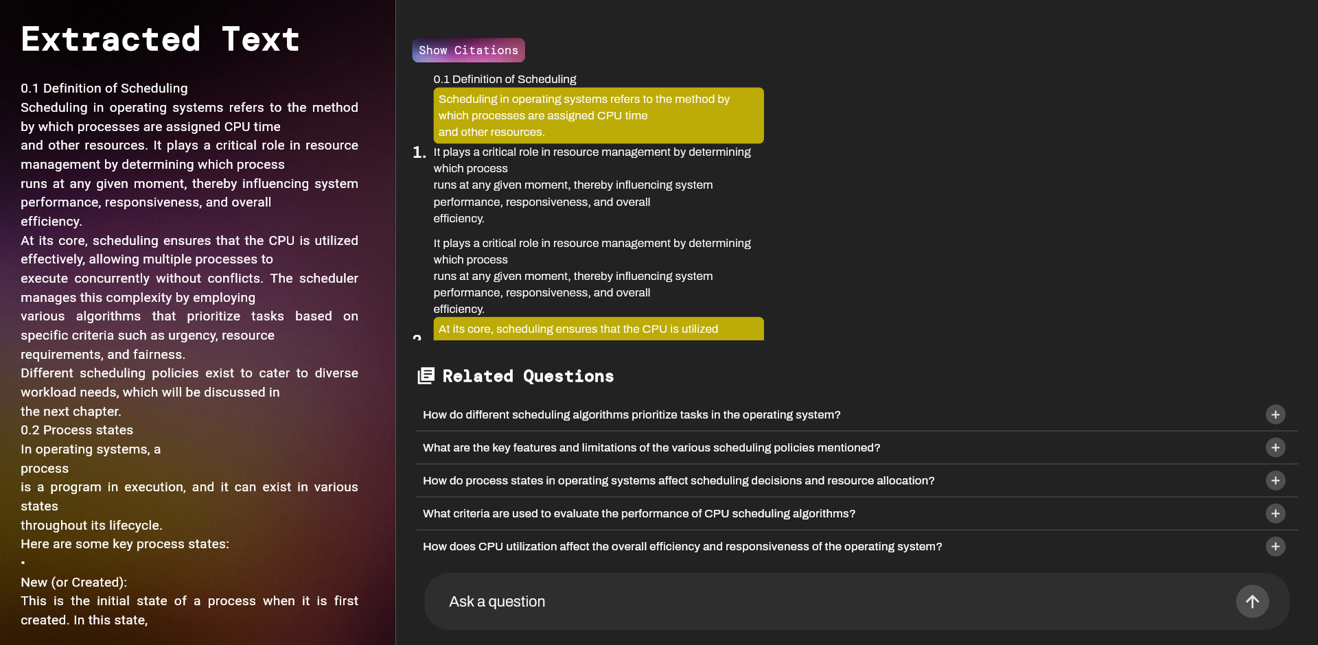 User Dashboard