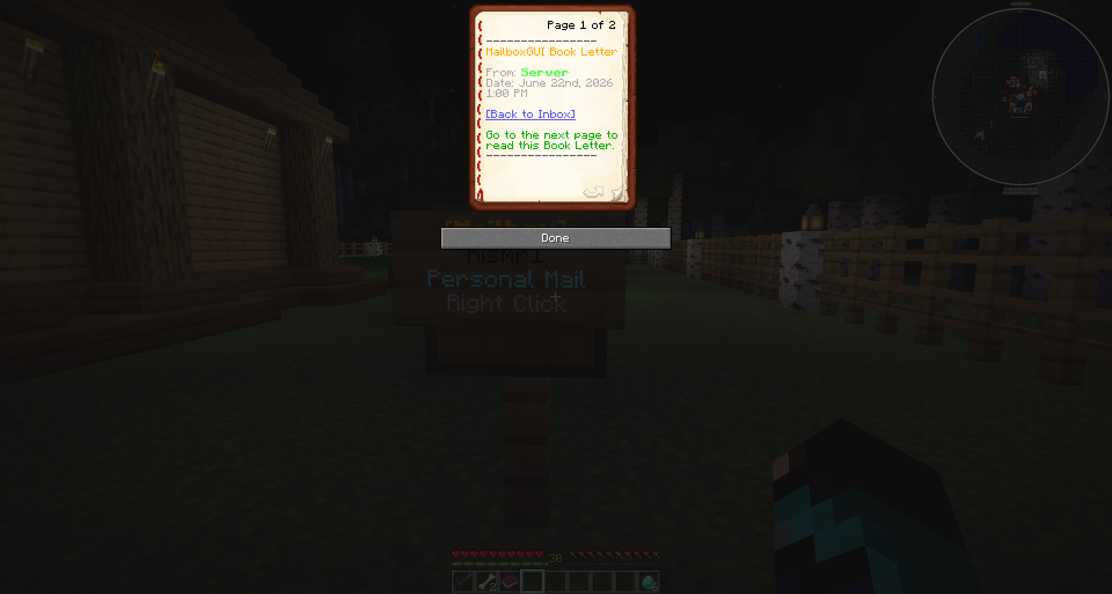 Admin Book Letter info page without Reply link