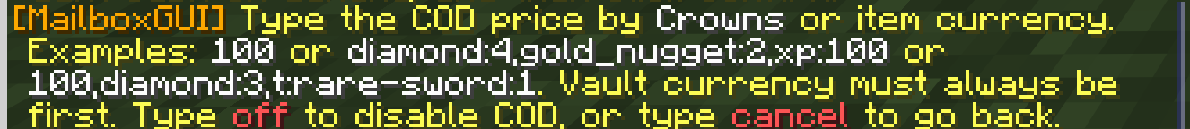 COD package showing a combined money, item, and XP price