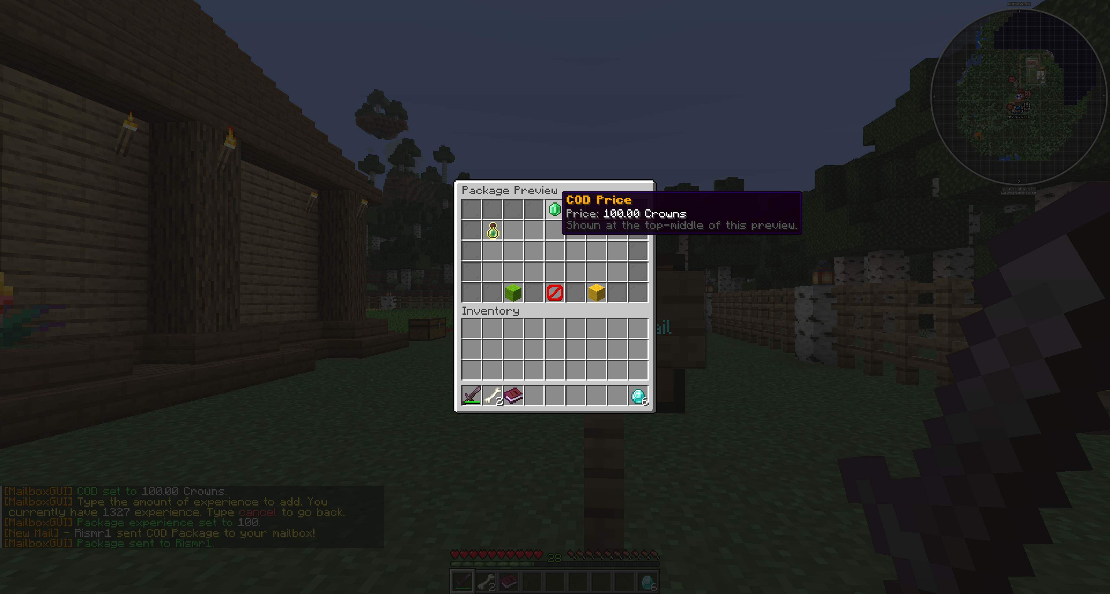 COD Package Preview GUI showing a Vault-money price