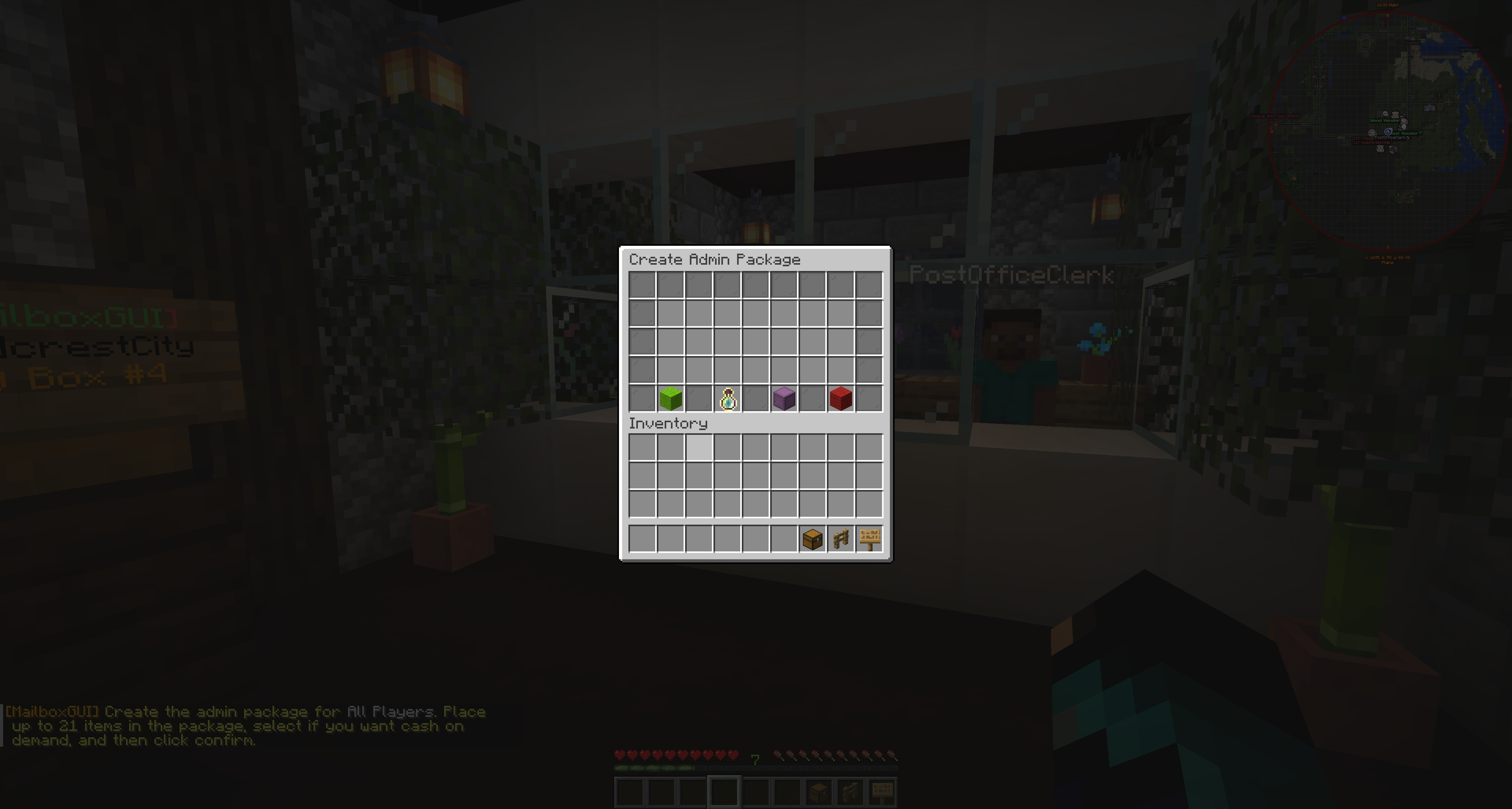 Admin package compose GUI for creating a server-origin package