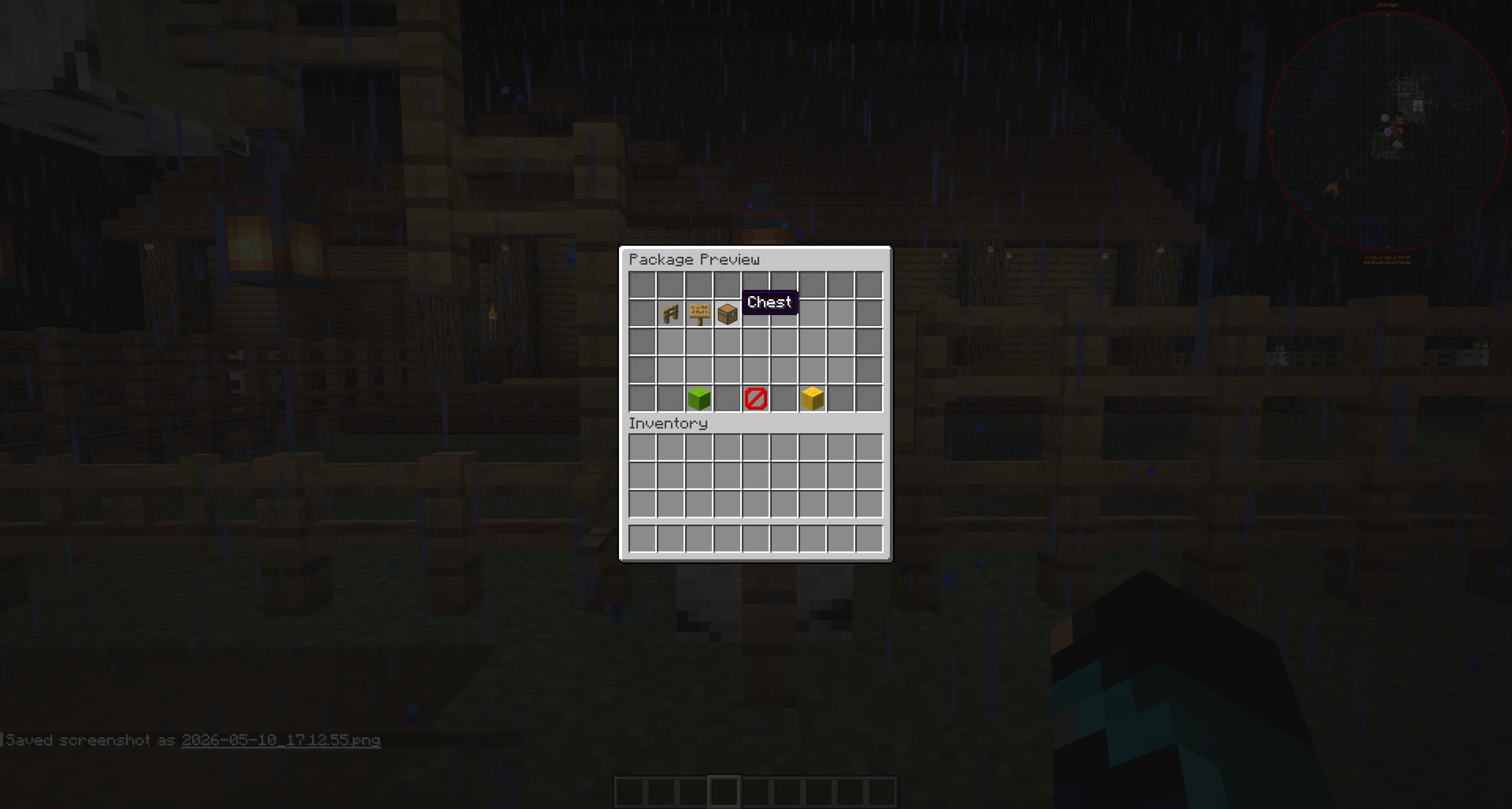 COD Package Preview GUI with Accept, Cancel, and Decline controls