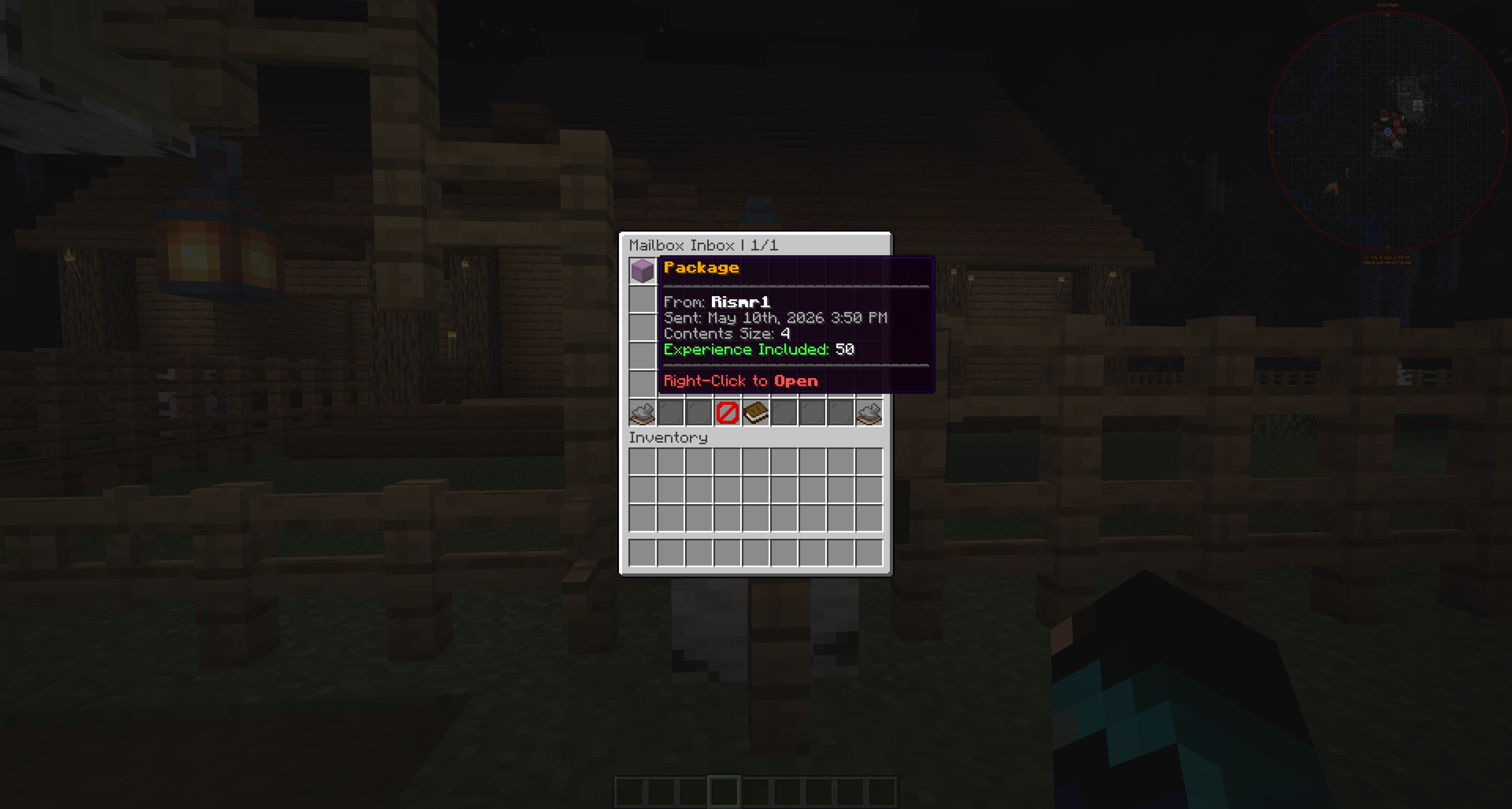 Regular MailboxGUI package displayed in the recipient inbox
