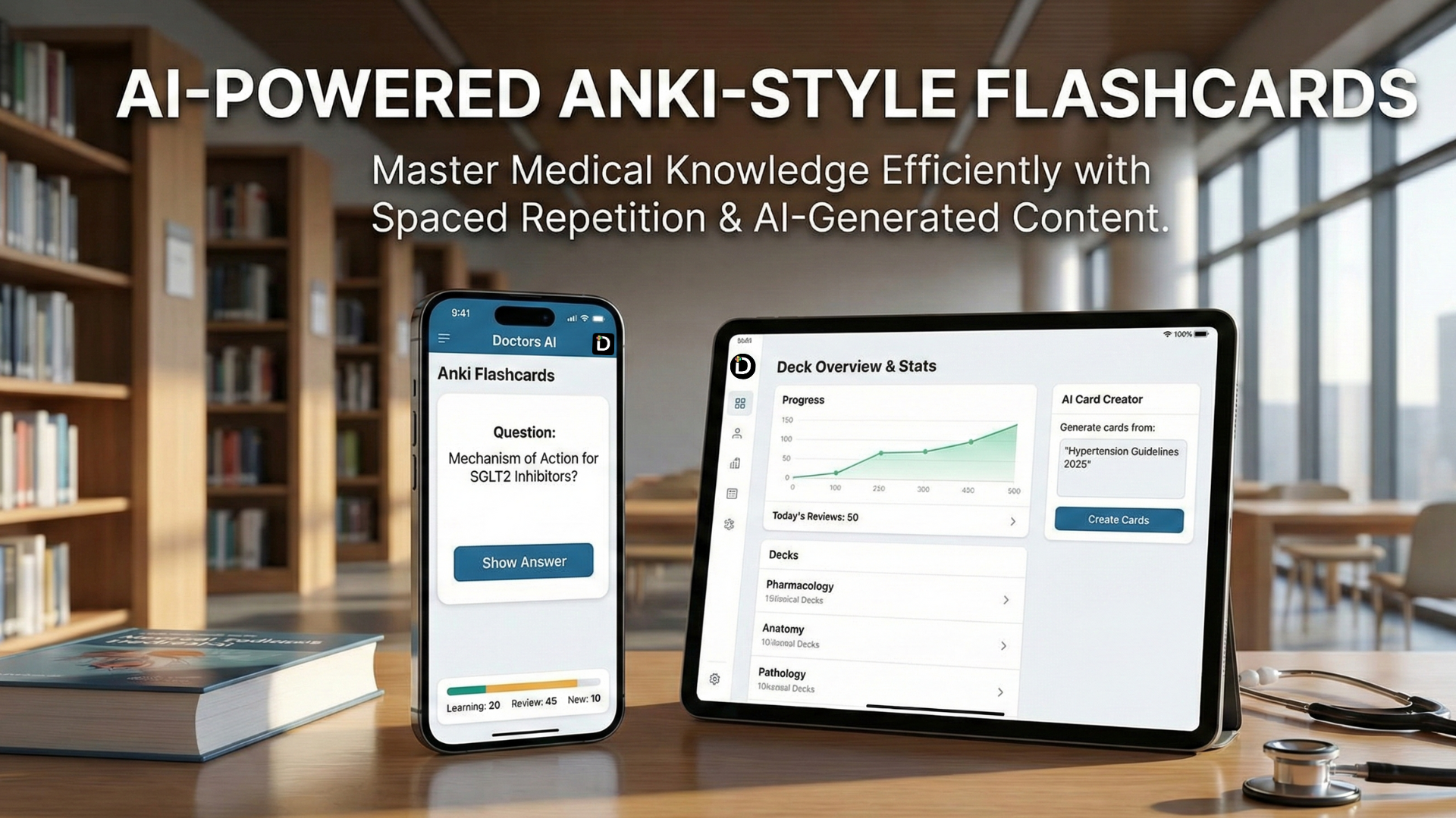 AI-Powered Anki-style Flashcards