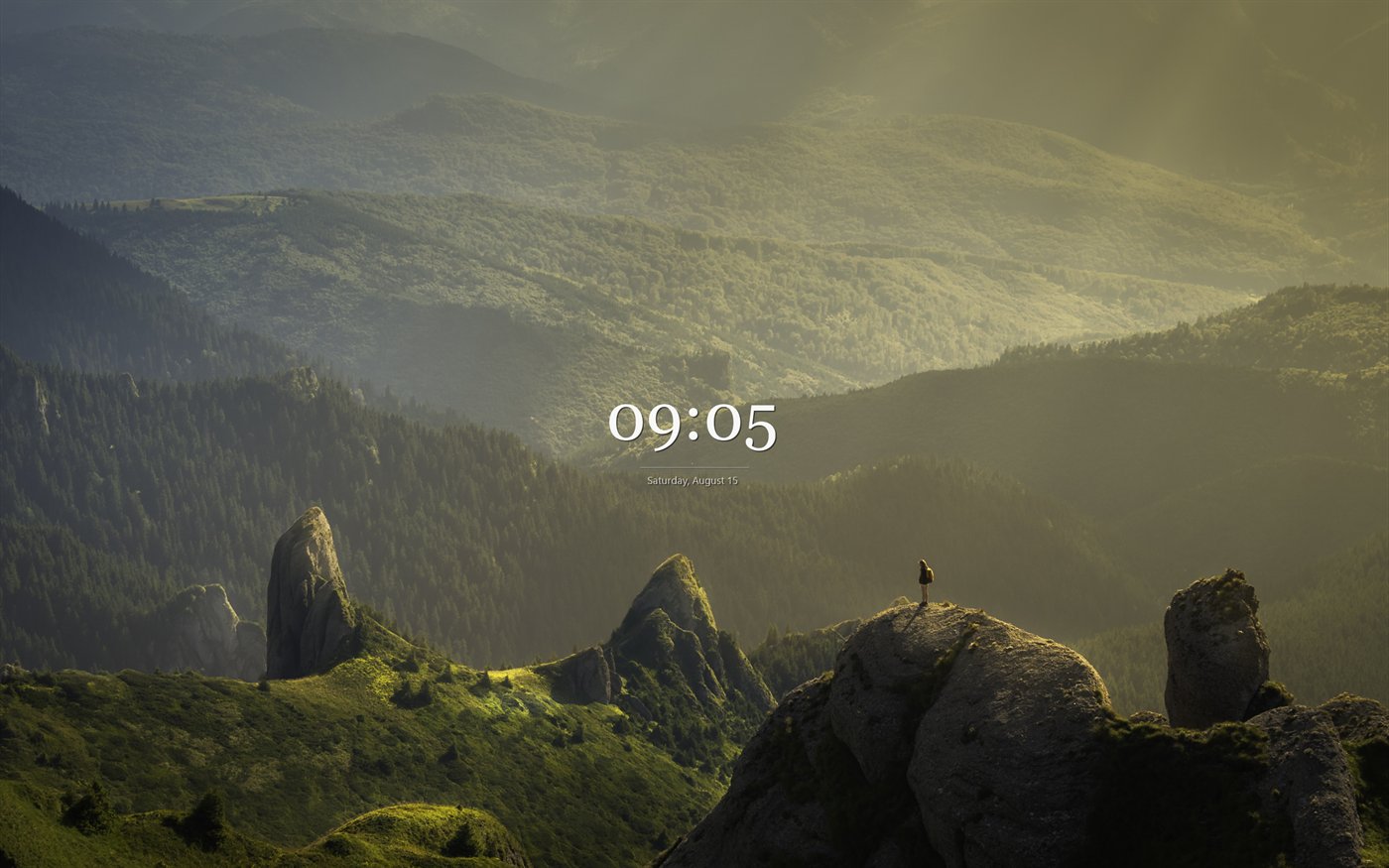 Clock in Georgia, centred