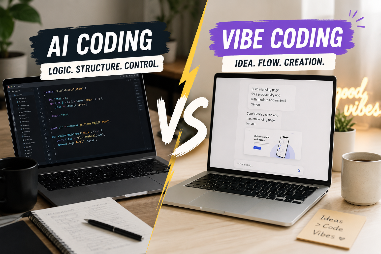 Vibe Coding vs AI Coding