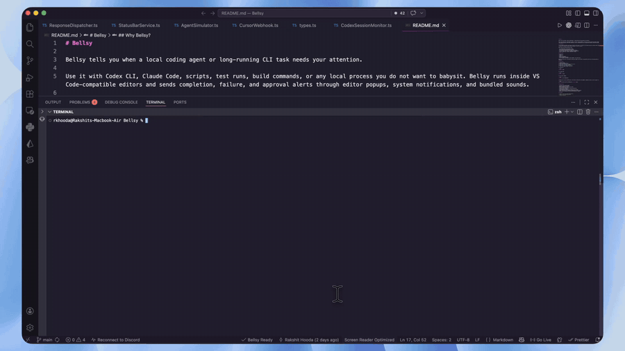 Bellsy workflow demo