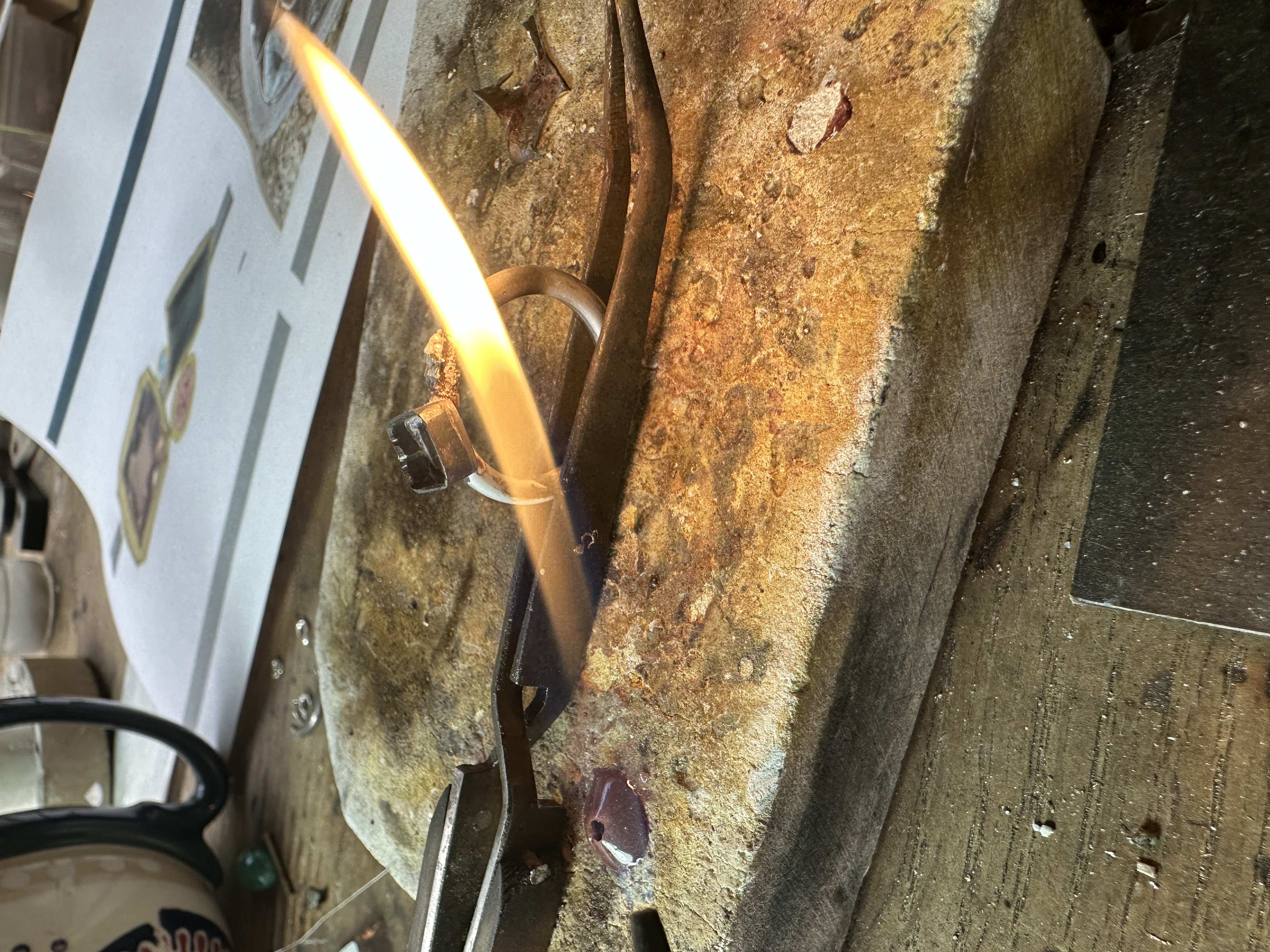 Jewellery making at the workbench