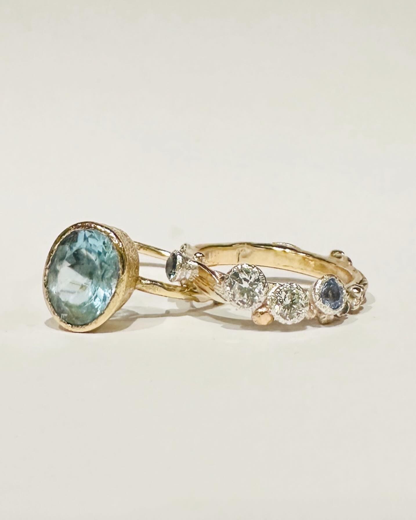 Gold and gemstone rings