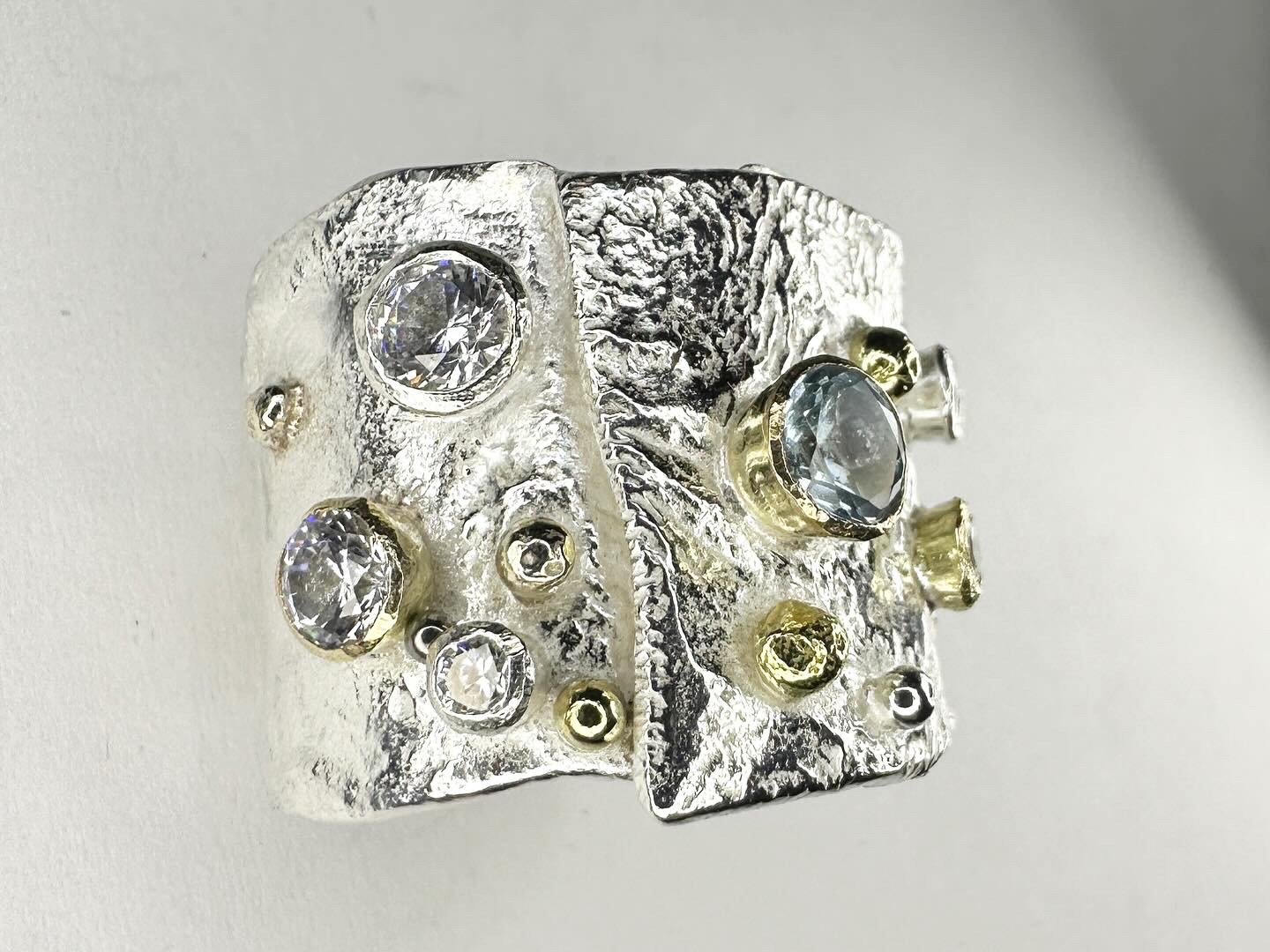 Silver statement ring