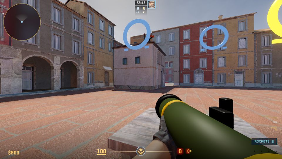 Rocket launcher with homing rockets