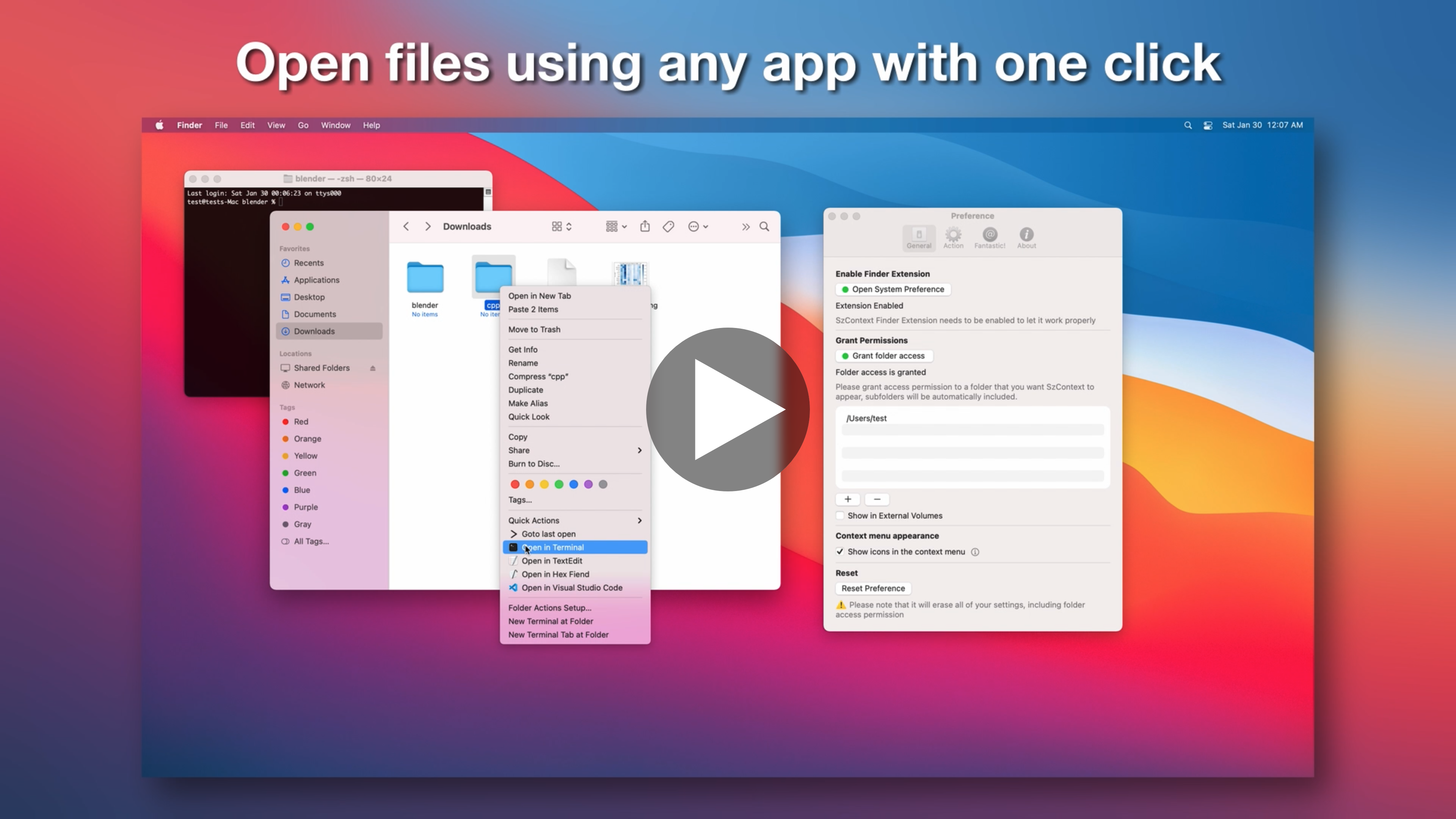 SzContext screenshot 1
