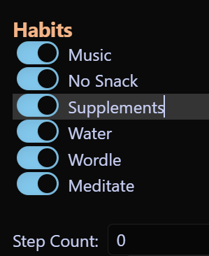 Habit capture