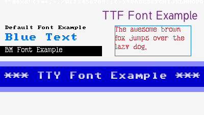 Example: Fonts