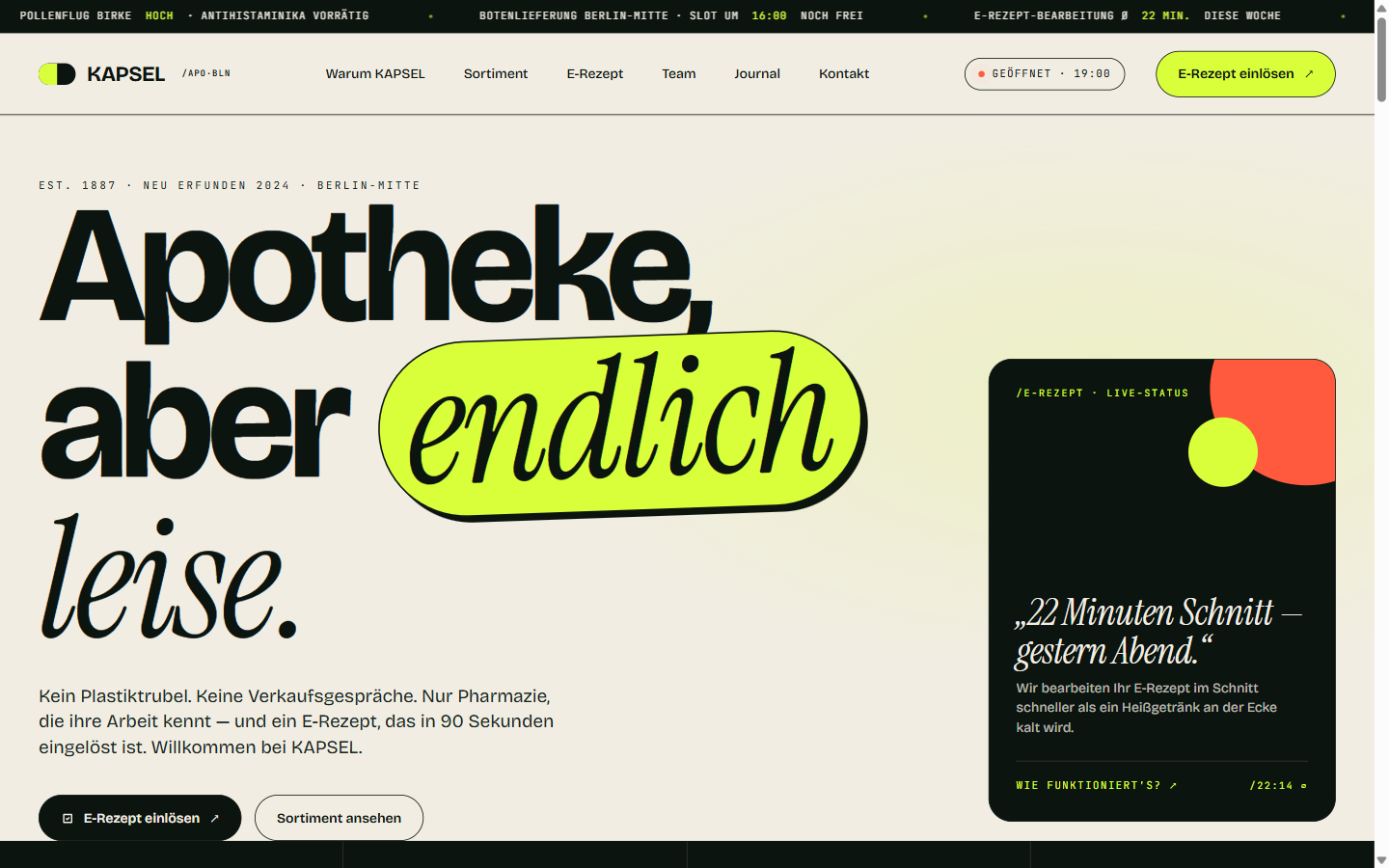 kapsel-apotheke-template 网站模板截图