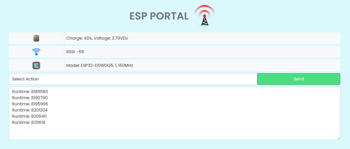 esp socket ui