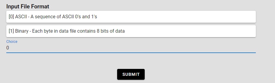 input file format