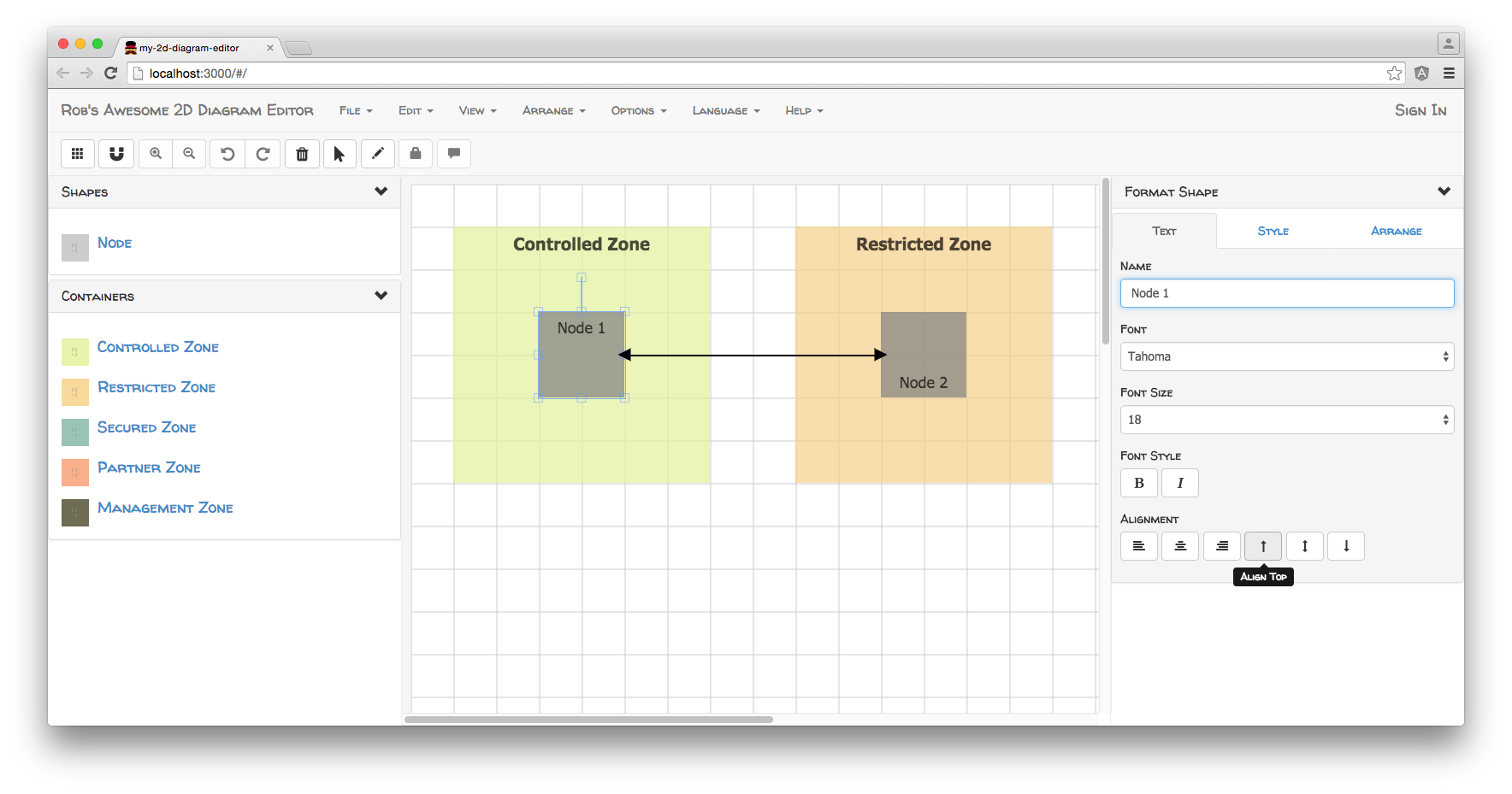 Block diagram redactor. Создать прямоугольник внутри границы сыы.