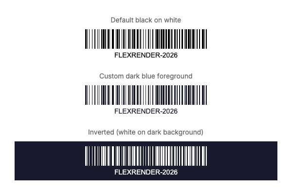 Barcode Colors