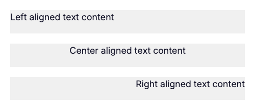 Text Alignment