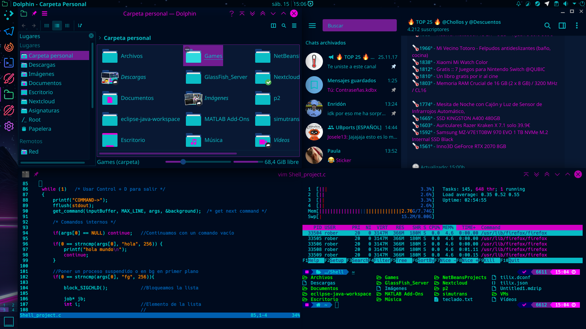 Cyberpunk Neon Color Palette