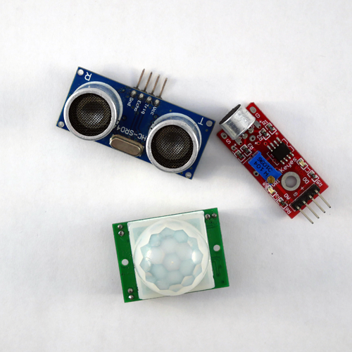 A few sensors for the Robot In A Can Kit