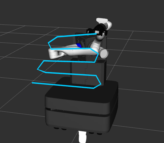 Raster scan path