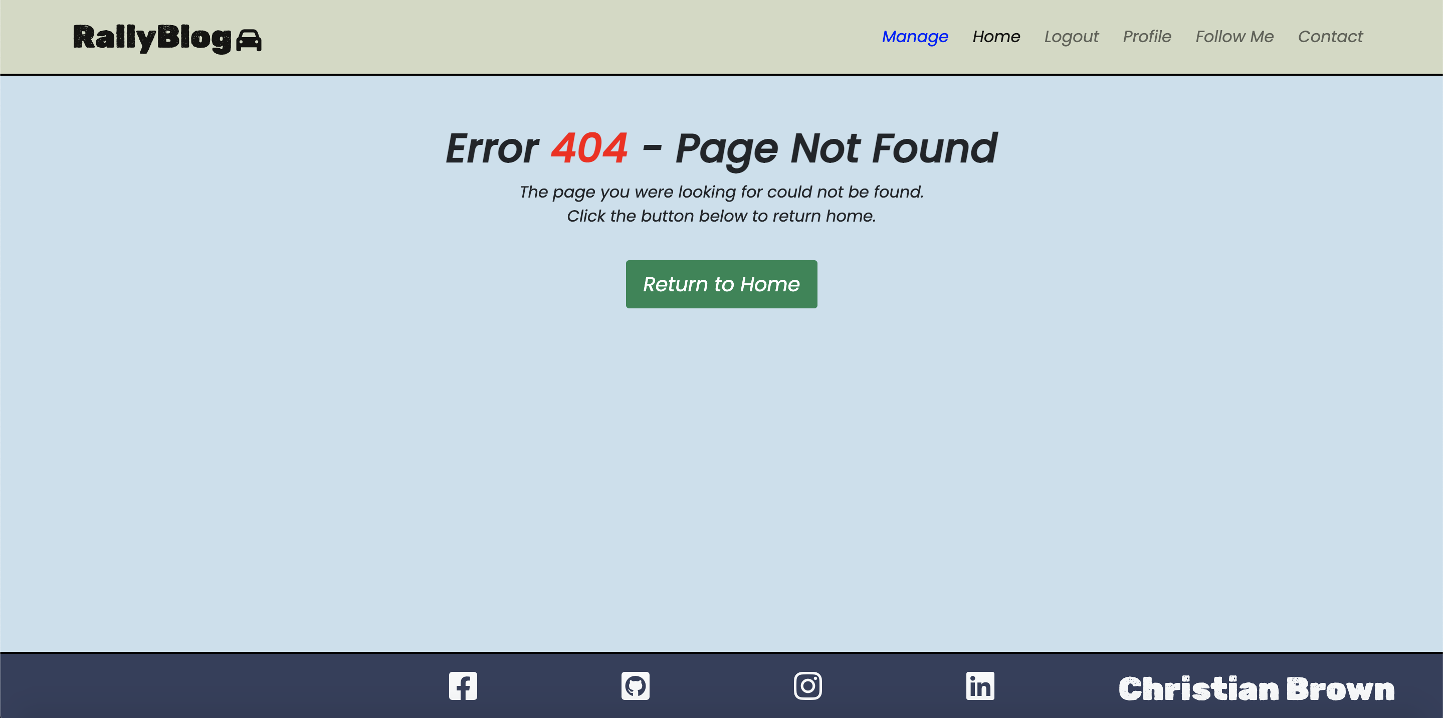 Error 404 Example