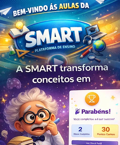 Card de videoaula e quiz MK-SMART