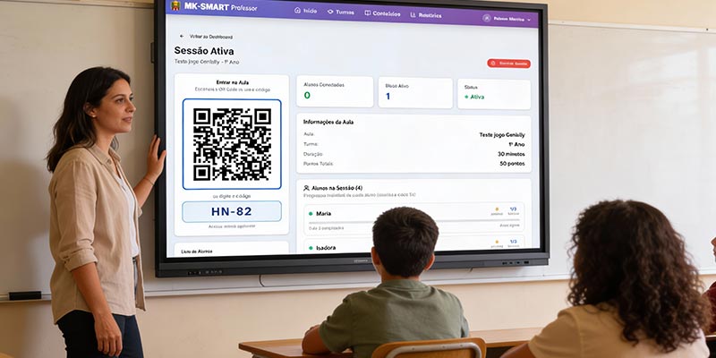 Dashboard do Professor MK-SMART