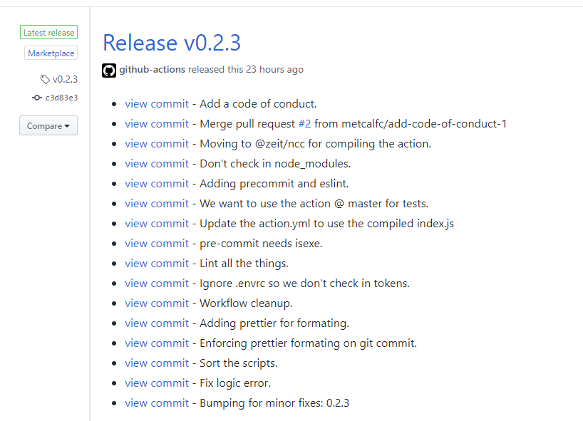 Example Release Notes