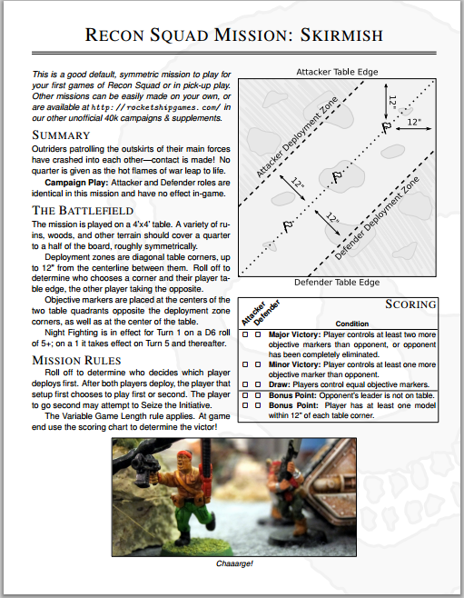 Recon Squad Example Page