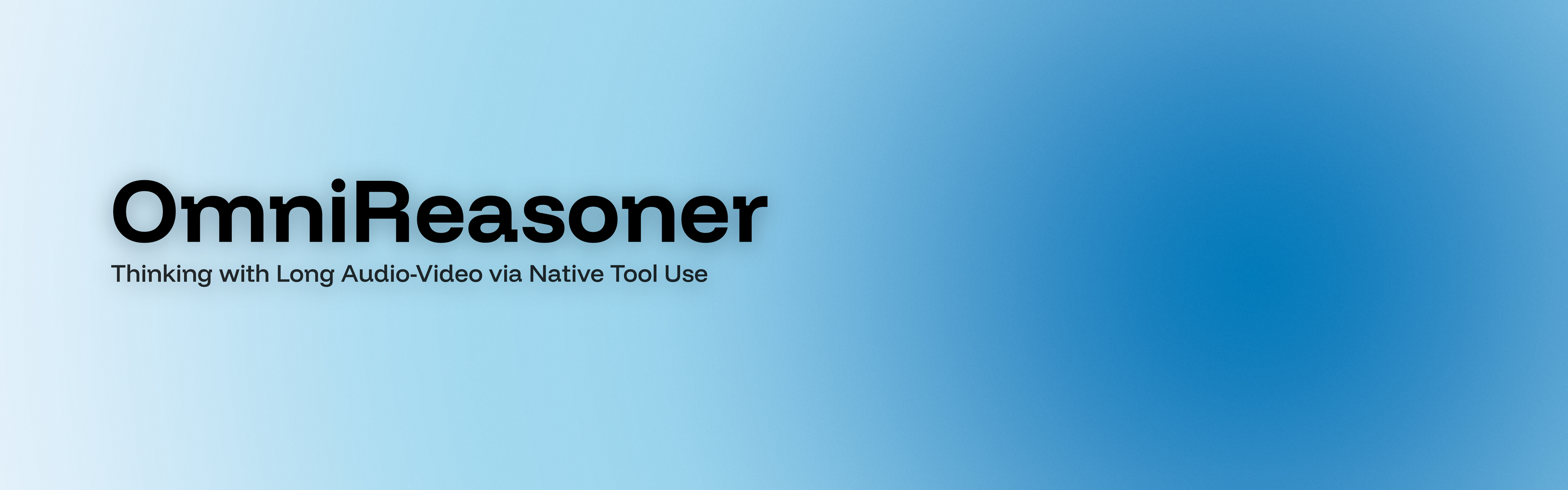 OmniReasoner — Thinking with Long Audio-Video via Native Tool Use