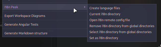 i18n Peek Context Menu Example