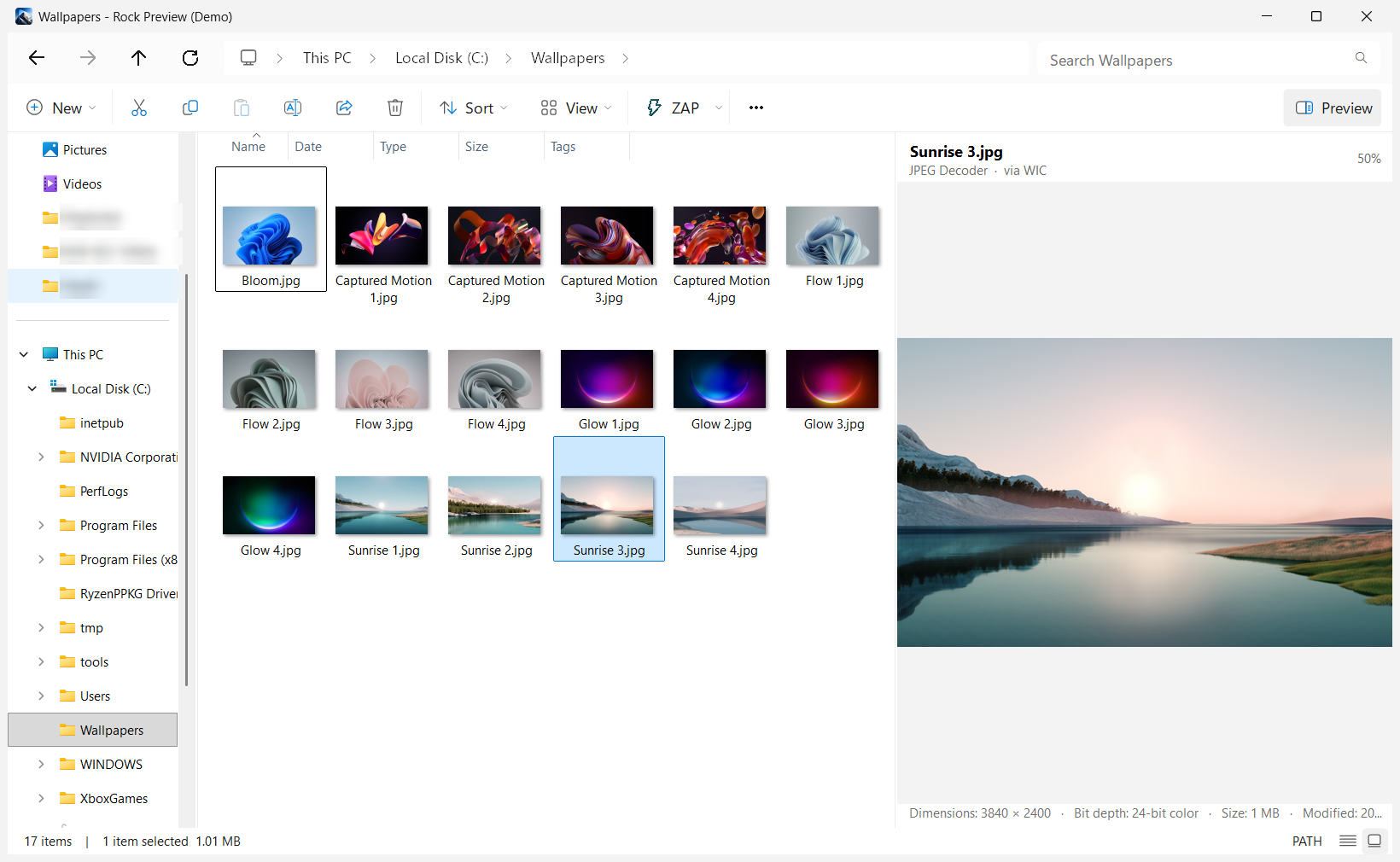 Rock Preview — instant file search and preview for Windows