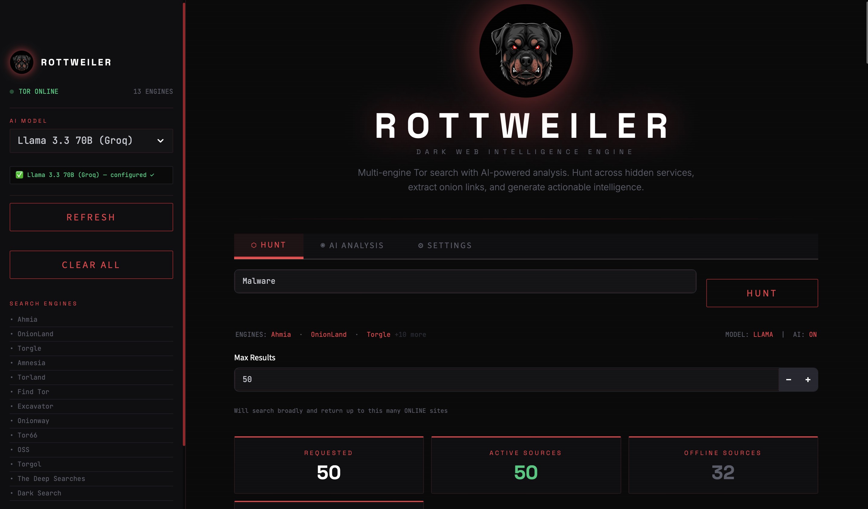 Hunt Interface