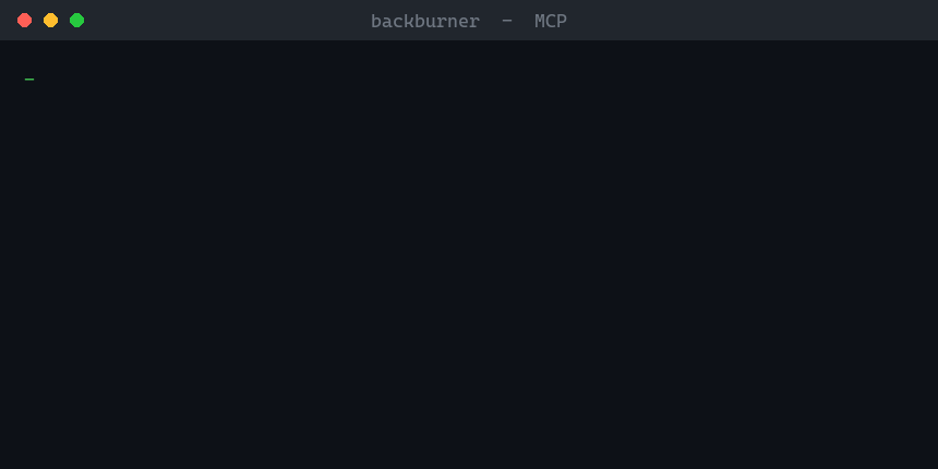 backburner demo