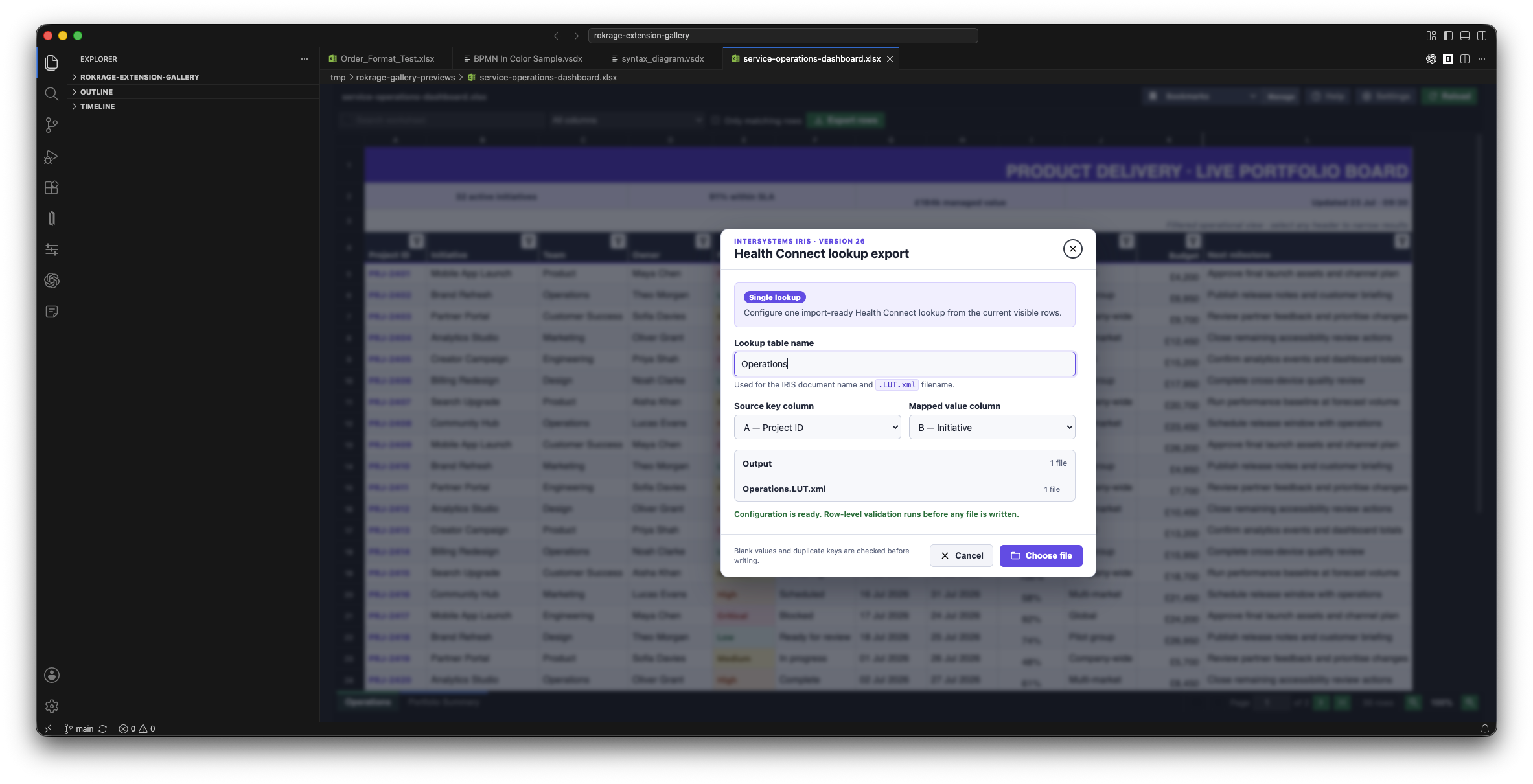 RokRage Excel Viewer Health Connect lookup export