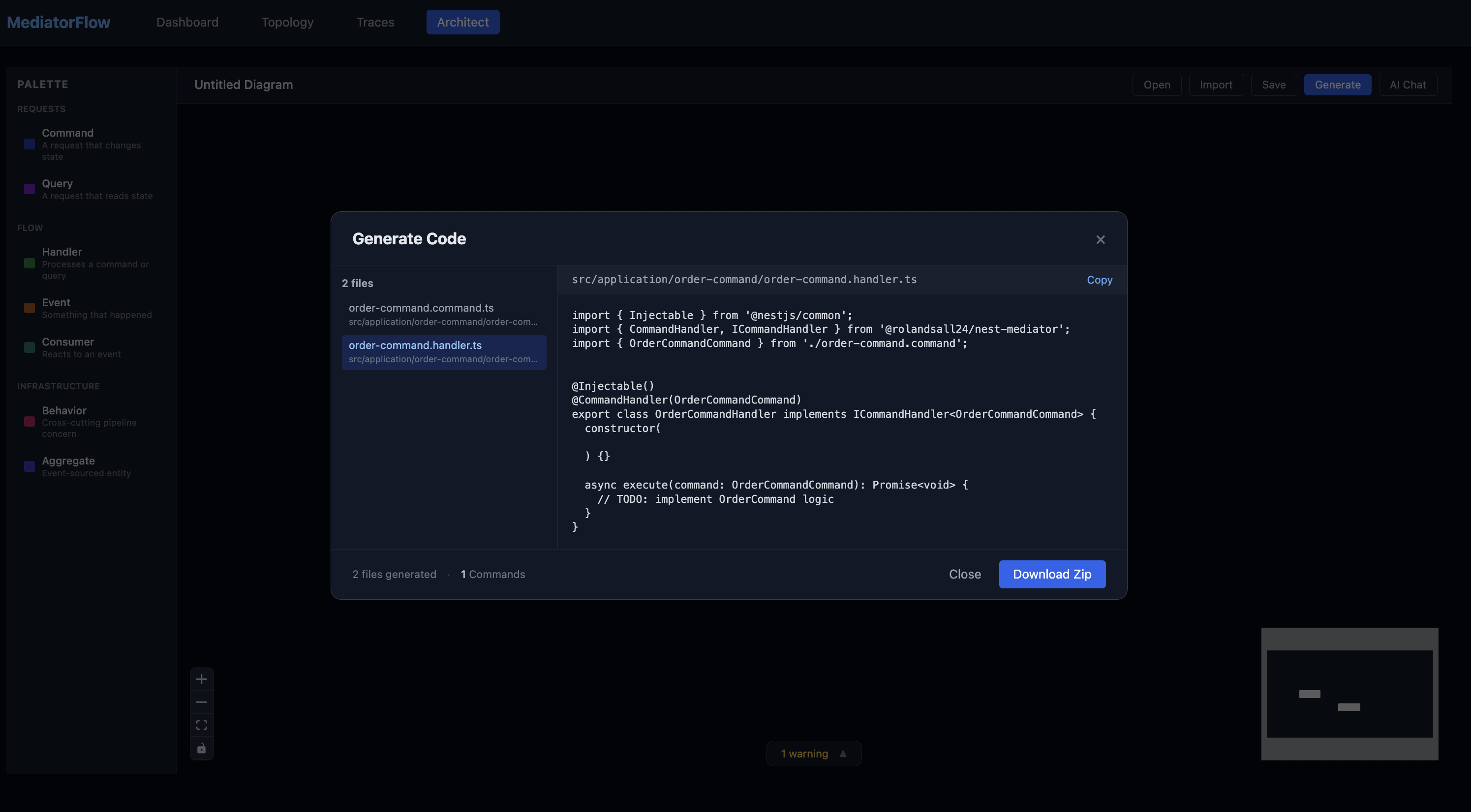 Architect Code Generation