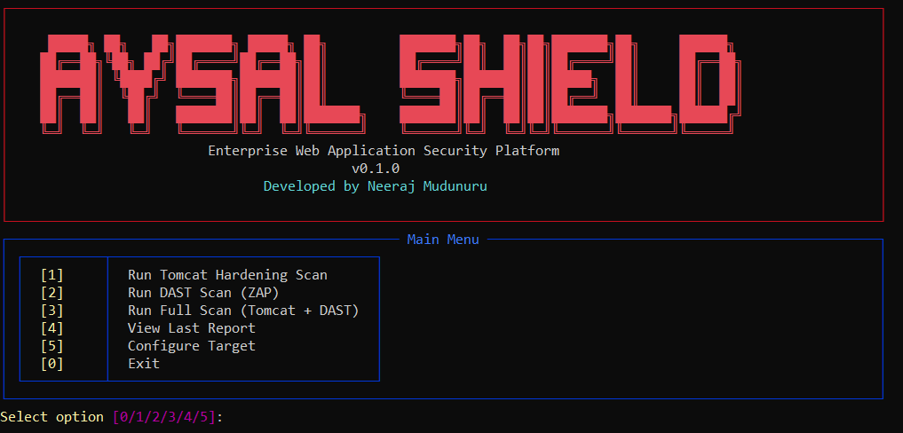 Aysal Shield 交互菜单
