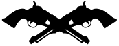 Crossed Guns Silhouette