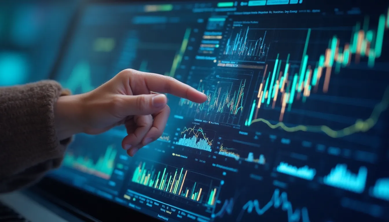 Graphique de croissance d'entreprise avec courbes ascendantes