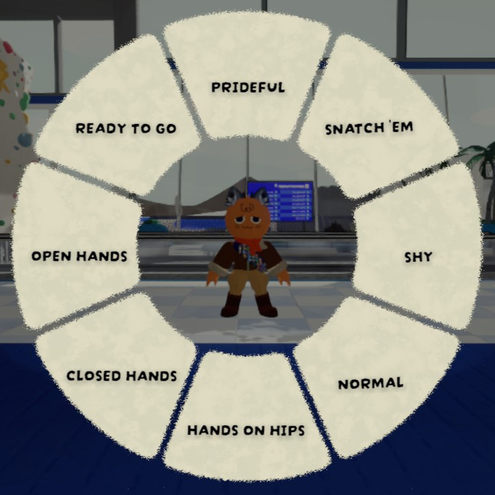 Stance wheel texts display