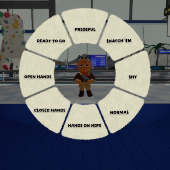 Emote wheel page standalone